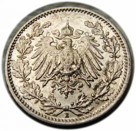 Obrazek 2 dla: 1/2 marki 1906 Drezno