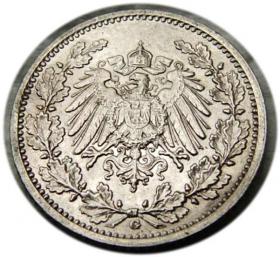 Obrazek 2 dla: 1/2 marki 1911 Karlsruhe