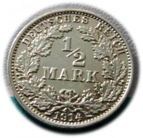 Obrazek dla: 1/2 marki 1914 Berlin
