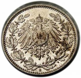 Obrazek 2 dla: 1/2 marki 1915 Drezno