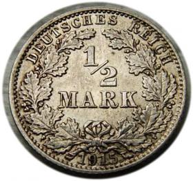 Obrazek dla: 1/2 marki 1915 Hamburg