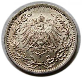 Obrazek 2 dla: 1/2 marki 1916 Berlin