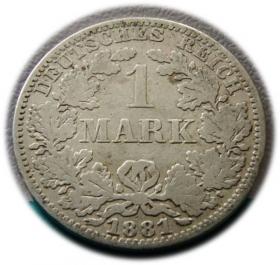 Obrazek dla: 1 marka 1881 Wilhelm I Berlin