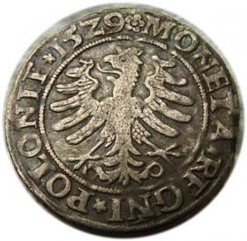 Obrazek 2 dla: Grosz 1529 Zygmunt I Stary Kraków