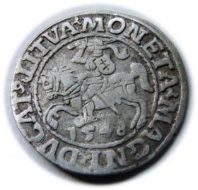 Obrazek dla: Półgrosz 1548 Zygmunt II August Wilno