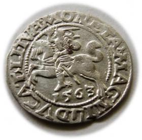 Obrazek dla: Półgrosz 1563 Zygmunt II August Wilno