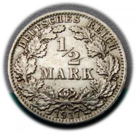 Obrazek dla: 1/2 marki 1917 Berlin