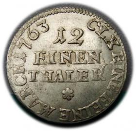 Obrazek 2 dla: 1/12 talara 1763 August III Sas Lipsk