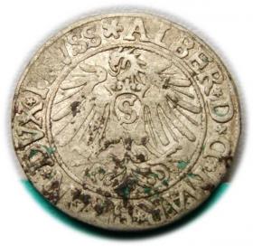 Obrazek 2 dla: Grosz 1538 Albrecht Hohenzollern Księstwo Pruskie Królewiec