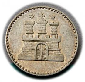 Obrazek dla: Szyling 1855 Wolne Miasto Hamburg