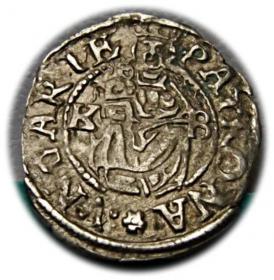 Obrazek dla: Denar 1576 Maksymilian II Habsburg Węgry