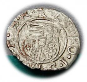 Obrazek 2 dla: Denar 1581 Rudolf II Habsburg Węgry