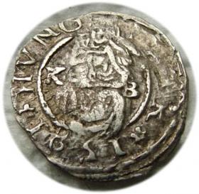 Obrazek dla: Denar 1581 Rudolf II Habsburg Węgry