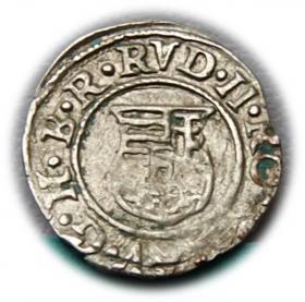 Obrazek 2 dla: Denar 1584 Rudolf II Habsburg Węgry