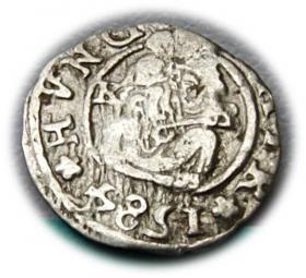 Obrazek dla: Denar 1584 Rudolf II Habsburg Węgry
