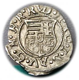 Obrazek 2 dla: Denar 1584 Rudolf II Habsburg Węgry