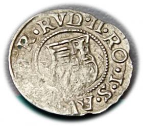 Obrazek 2 dla: Denar 1585 Rudolf II Habsburg Węgry