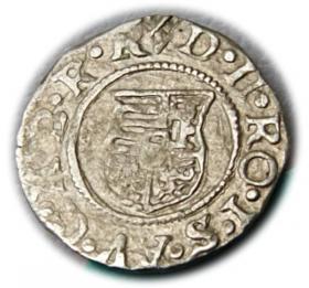 Obrazek 2 dla: Denar 1585 Rudolf II Habsburg Węgry