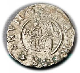 Obrazek dla: Denar 1585 Rudolf II Habsburg Węgry