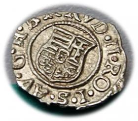 Obrazek 2 dla: Denar 1586 Rudolf II Habsburg Węgry