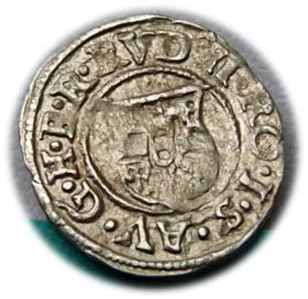 Obrazek 2 dla: Denar 1588 Rudolf II Habsburg Węgry