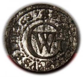 Obrazek dla: Szeląg 1627 Jerzy Wilhelm Księstwo Pruskie Królewiec