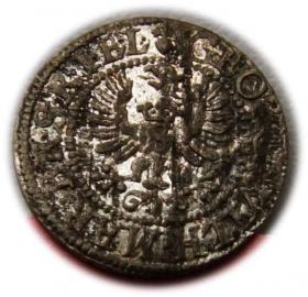 Obrazek 2 dla: Szeląg 1627 Jerzy Wilhelm Księstwo Pruskie Królewiec