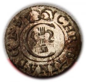 Obrazek dla: Szeląg 1654 Krystyna Waza Ryga
