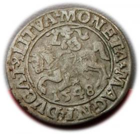 Obrazek dla: Półgrosz 1548 Zygmunt II August Wilno