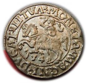 Obrazek dla: Półgrosz 1548 Zygmunt II August Wilno