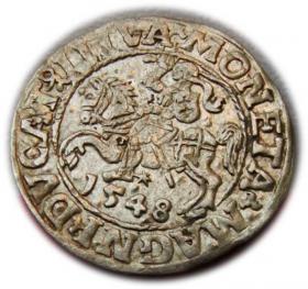 Obrazek dla: Półgrosz 1548 Zygmunt II August Wilno