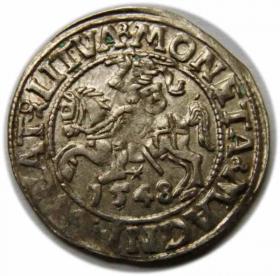 Obrazek dla: Półgrosz 1548 Zygmunt II August Wilno