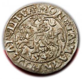 Obrazek dla: Półgrosz 1549 Zygmunt II August Wilno
