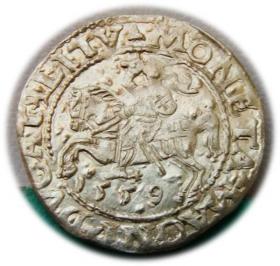 Obrazek dla: Półgrosz 1559 Zygmunt II August Wilno