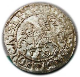 Obrazek dla: Półgrosz 1559 Zygmunt II August Wilno