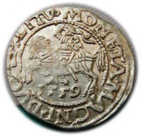 Obrazek dla: Półgrosz 1559 Zygmunt II August Wilno