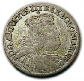 Obrazek dla: Trojak 1754 August III Sas Lipsk
