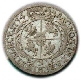 Obrazek 2 dla: Trojak 1754 August III Sas Lipsk