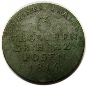 Obrazek dla: Trojak 1816 Wielkie Księstwo Poznańskie, Wrocław