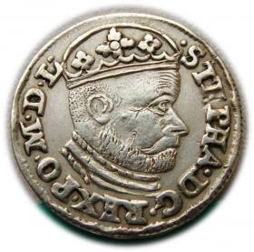 Obrazek dla: Trojak 1585 Stefan Batory Olkusz