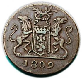 Obrazek 2 dla: Grosz 1809 Wolne Miasto Gdańsk