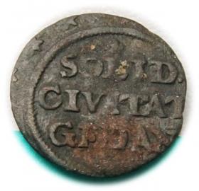 Obrazek dla: Szeląg 1658 Jan Kazimierz Gdańsk