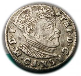 Obrazek dla: Trojak 1584 Stefan Batory Wilno
