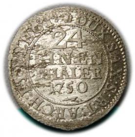 Obrazek dla: 1/24 talara 1750 August III Sas Drezno