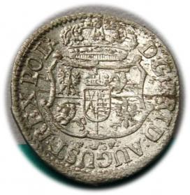 Obrazek 2 dla: 1/24 talara 1750 August III Sas Drezno