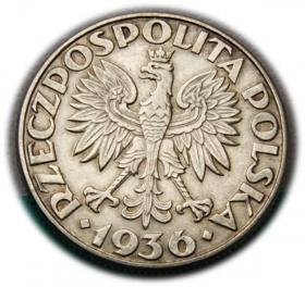 Obrazek 2 dla: 2 złote 1936 Żaglowiec, Warszawa