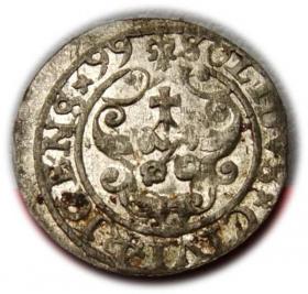 Obrazek 2 dla: Szeląg 1599 Zygmunt III Waza Ryga