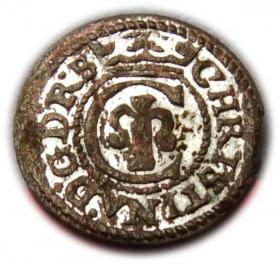 Obrazek dla: Szeląg 1644 Krystyna Waza Ryga