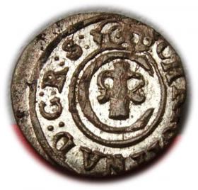Obrazek dla: Szeląg 1648 Krystyna Waza Ryga
