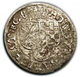 Obrazek dla: 3 krajcary 1618 Jan Krystian Jerzy Rudolf Księstwo BrzeskoLegnickoWołowskie Złoty Stok